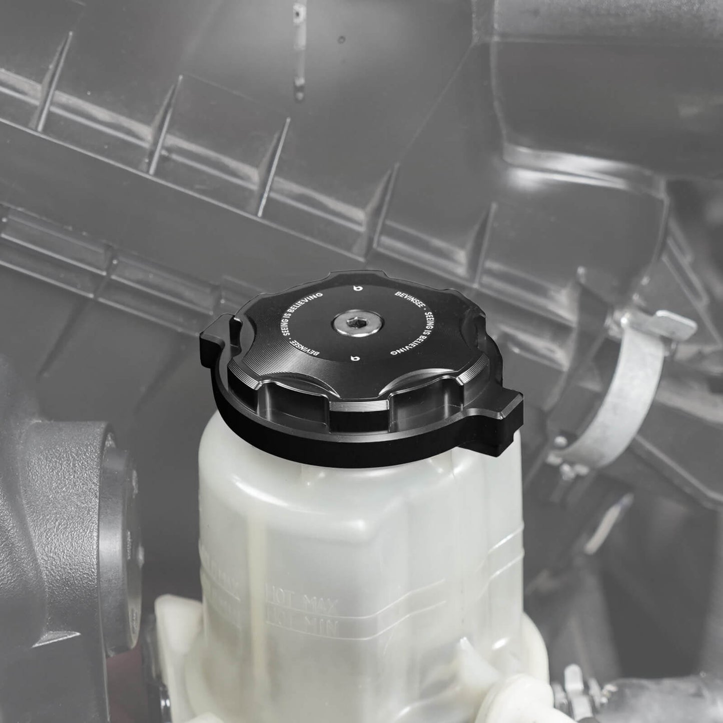 BEVINSEE Power Steering Fluid Reservoir Cap For Toyota 4Runner