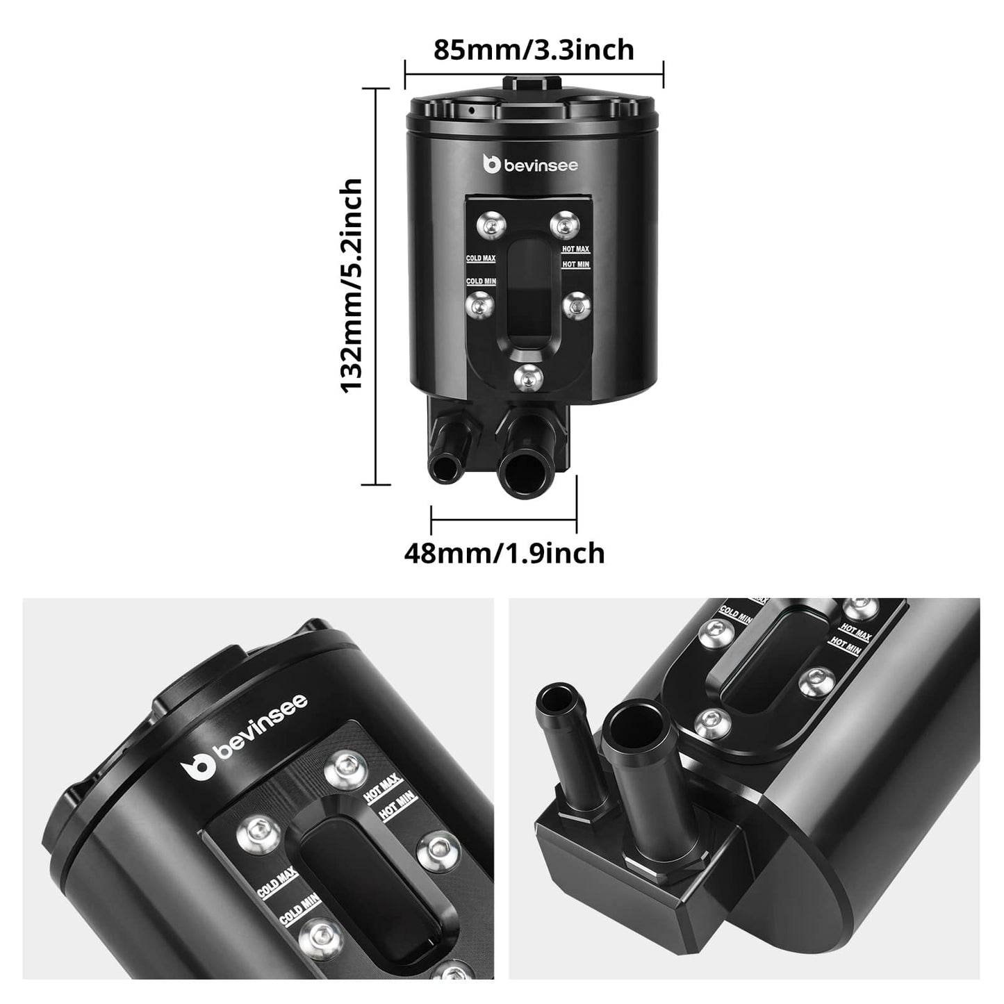 BEVINSEE Power Steering Reservoir For Toyota 4Runner FJ Cruiser 2010-2024