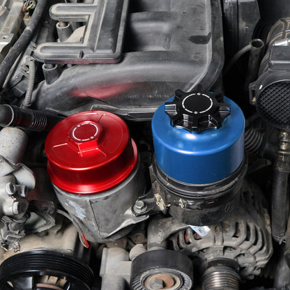 Aluminum Power Steering Reservoir Set For BMW E46 E60 E90 M3 E87 E88 E83 E84