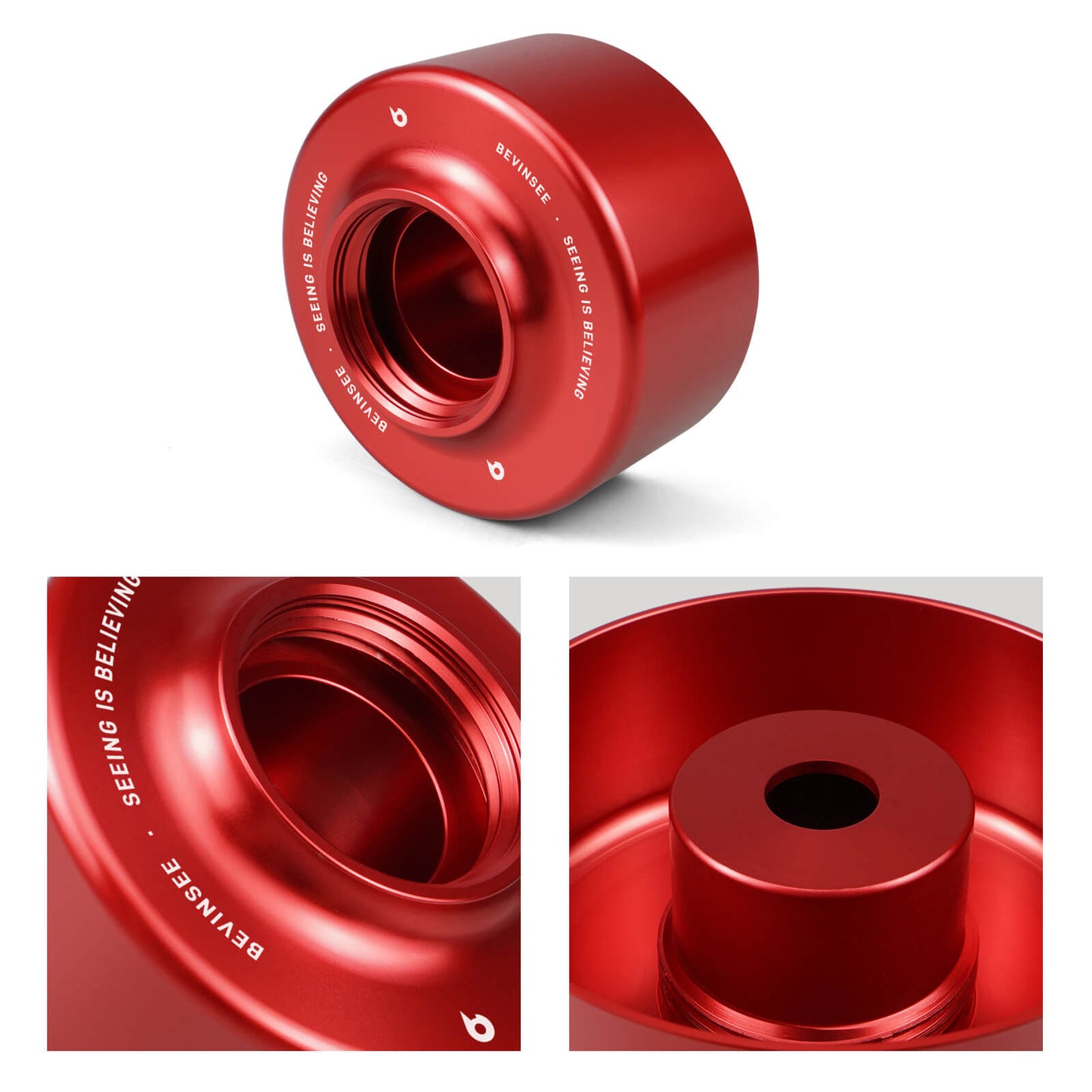 Aluminum Power Steering Reservoir Set For BMW E46 E60 E90 M3 E87 E88 E83 E84