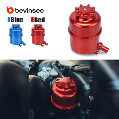 Billet Aluminum Power Steering Reservoir Upgrade Kit For BMW E90 E92 335i E82 E88 135i 1M M3 M5