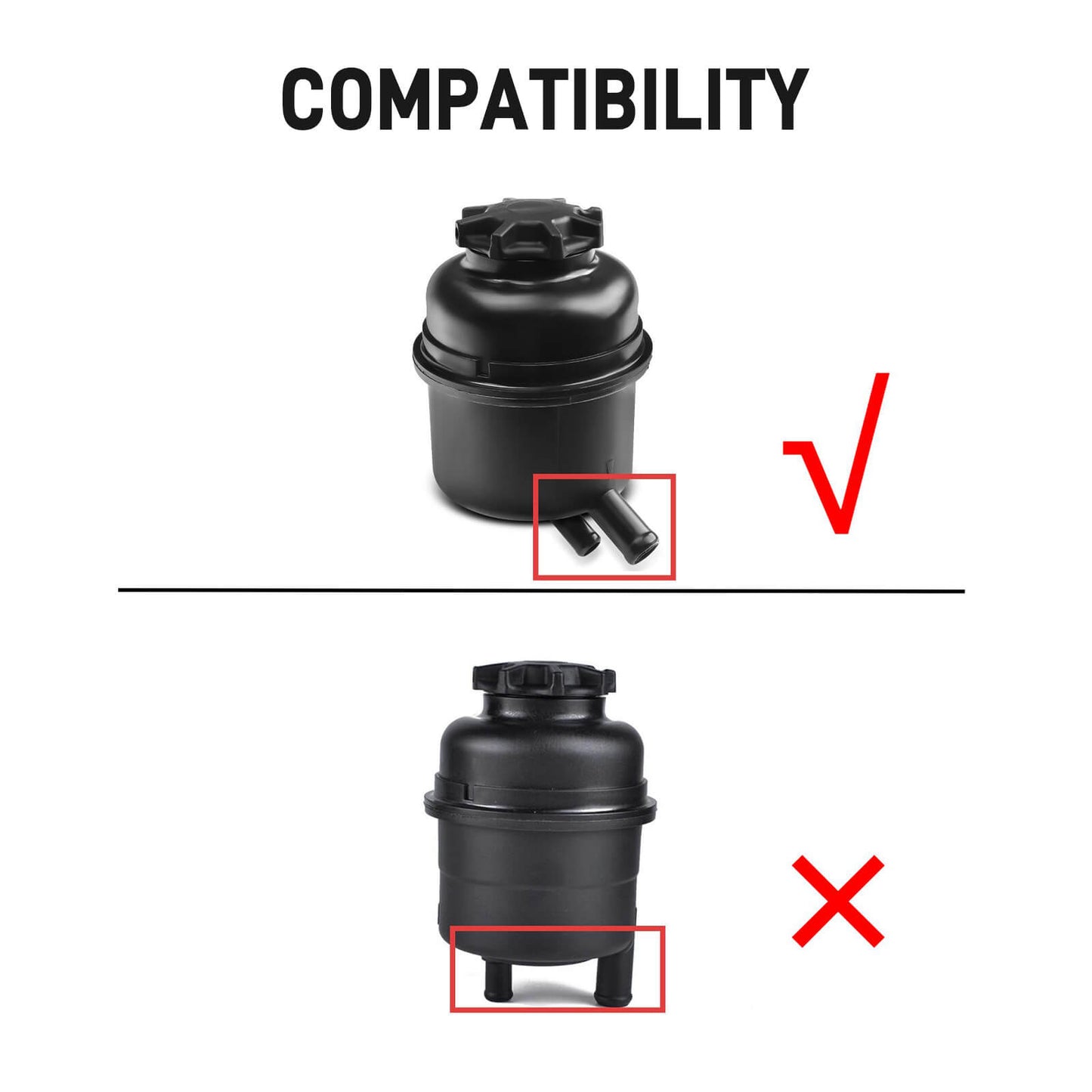 Billet Aluminum Power Steering Reservoir Upgrade Kit For BMW E90 E92 335i E82 E88 135i 1M M3 M5