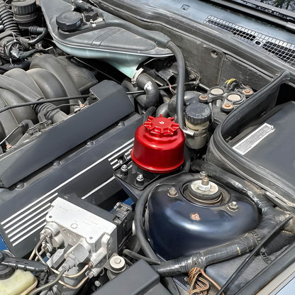 BEVINSEE Power Steering Reservoir Upgrade Kit For BMW E9X E8X E39 E60 E46 E36 X1 X3