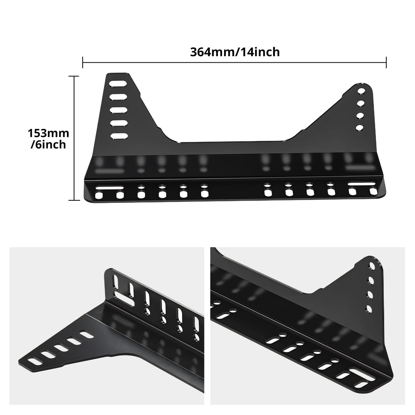 Adjustable Racing Seat Side Mount Brackets & Seat Floor Mount Adapters For BMW E36 E46