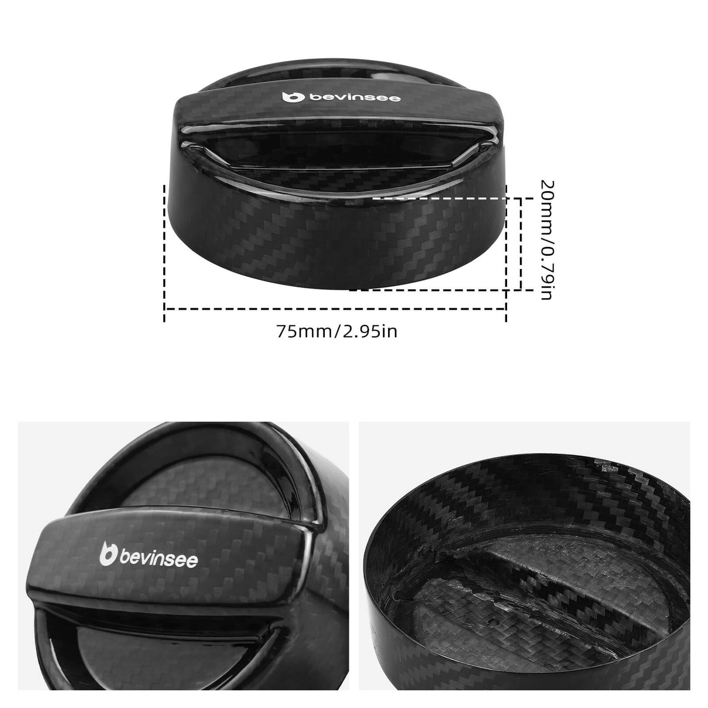 Real Carbon Fiber Oil Cap Cover For BMW N20 N54 N55 Engine E90 E92 F30 F32 F10