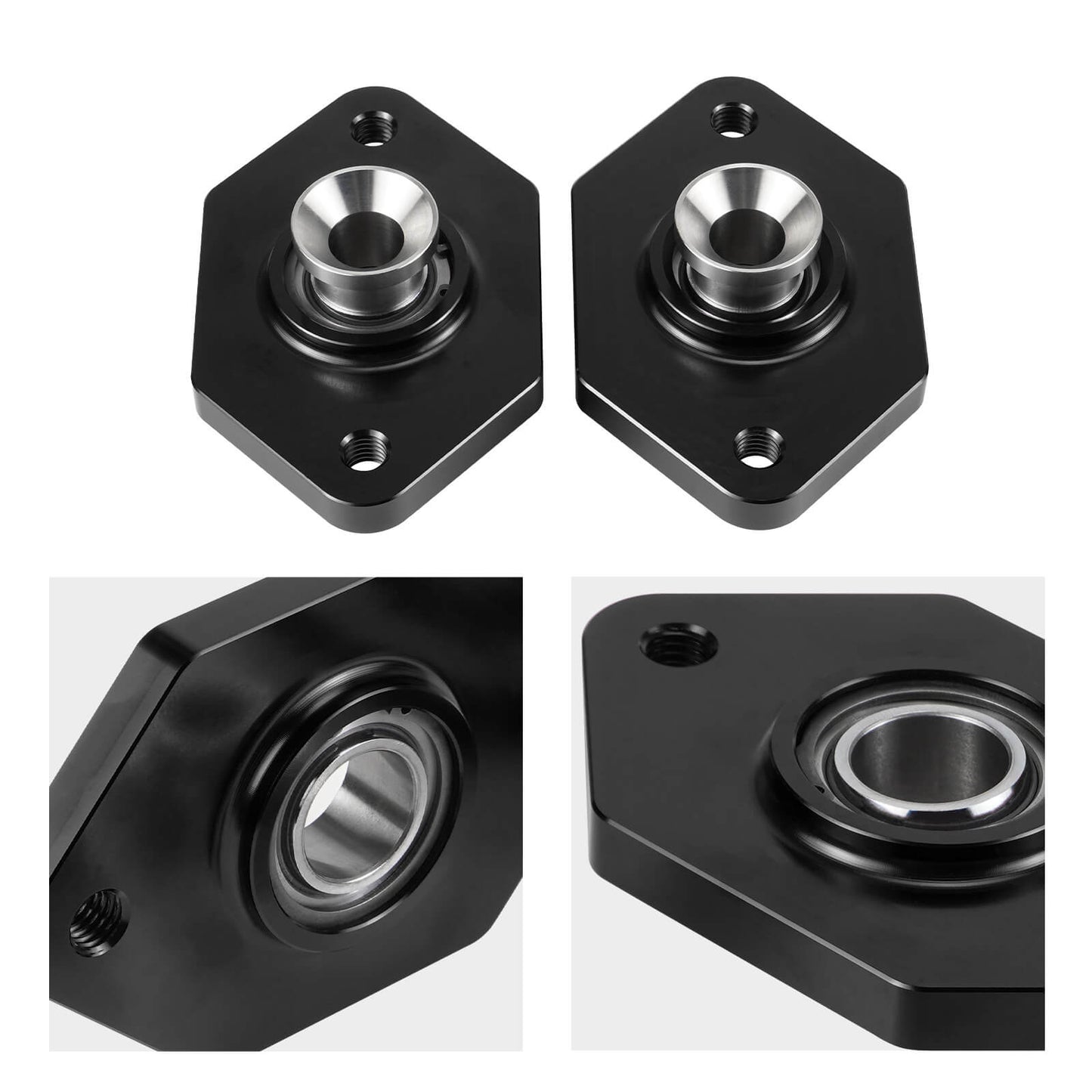 Uniball Rear Lower Shock Mounts Aluminum For BMW E90 E91 E92 E93 E84 X1 E81 E82 E87 E88