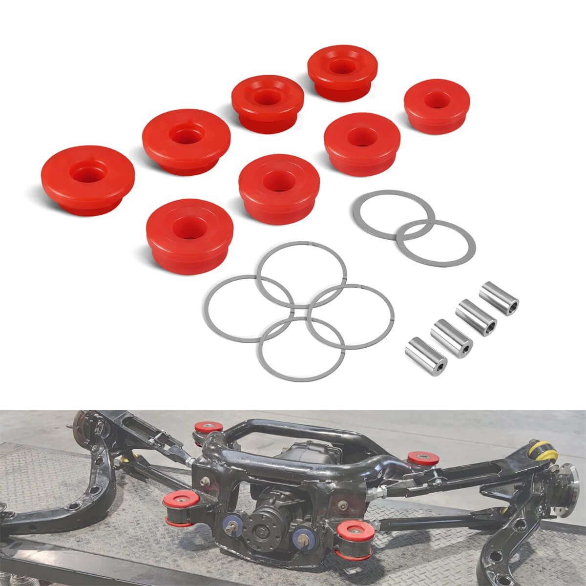 Rear Sub Frame Poly Bushings Kit For BMW E46 X3 E83