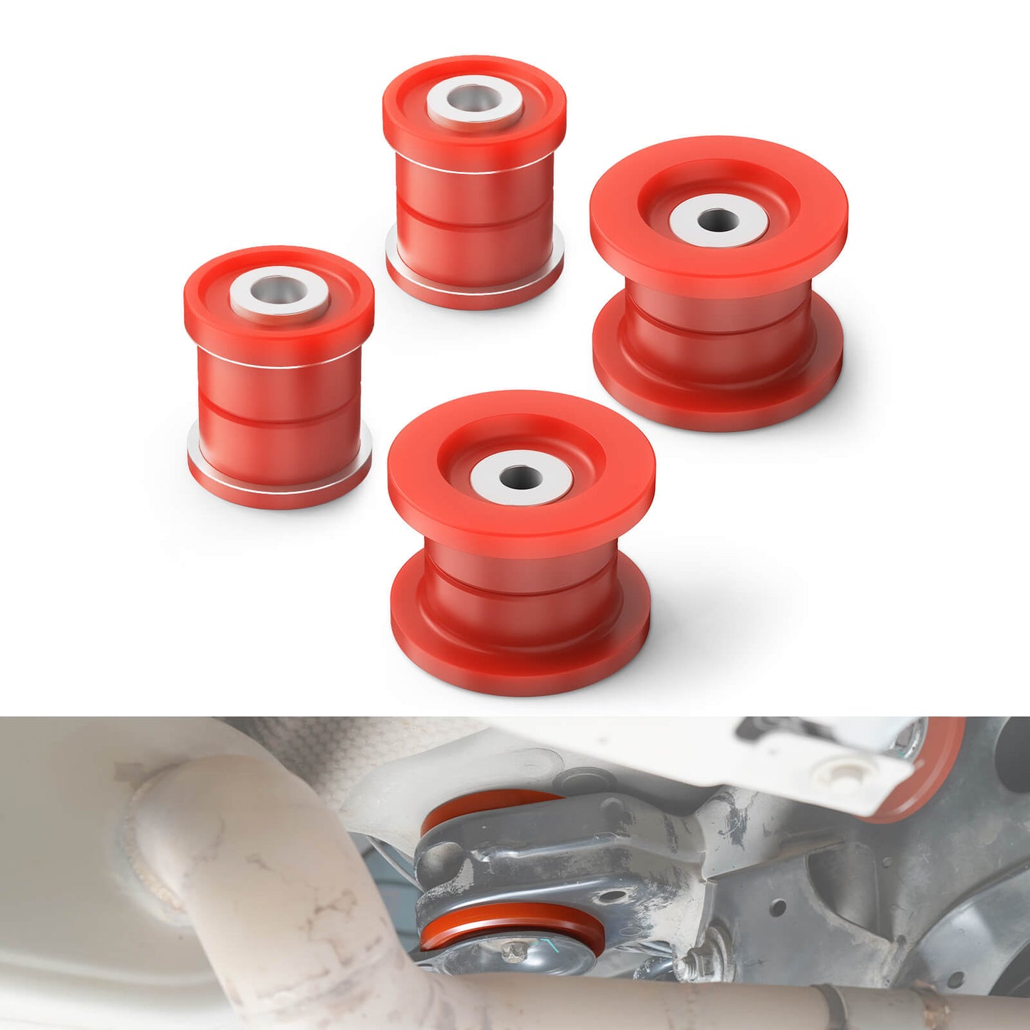 80A Polyurethane Rear Subframe Bushing Kit Upgraded For BMW E9X E8X Non-M