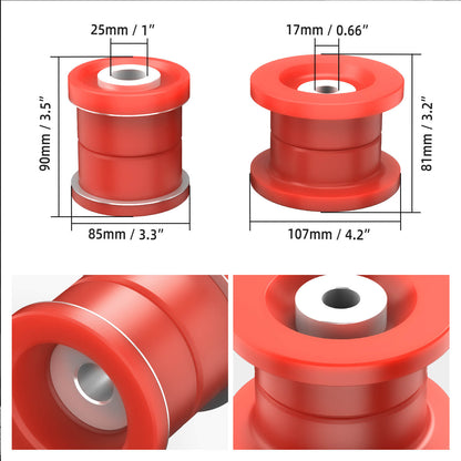 80A Polyurethane Rear Subframe Bushing Kit Upgraded For BMW E9X E8X Non-M