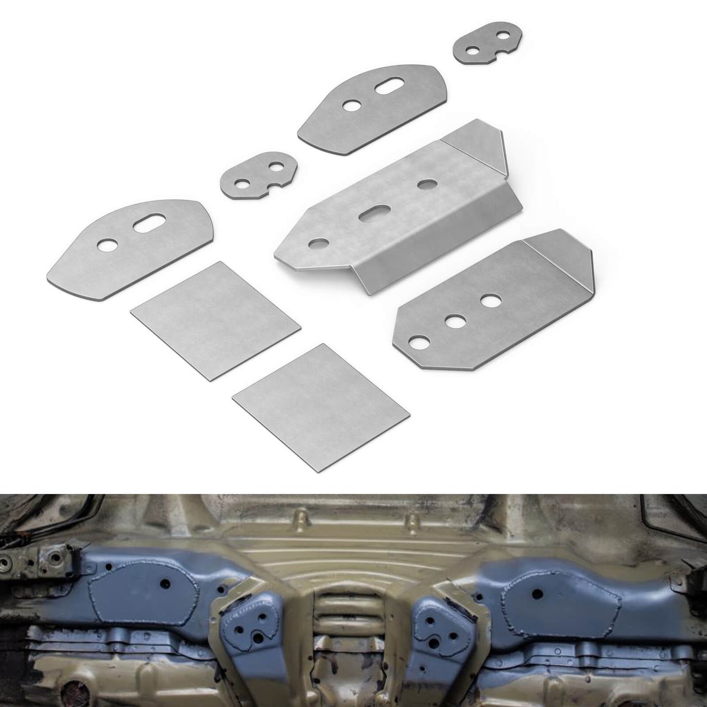 Rear Subframe/Chassis Reinforcement Plate Kit For BMW E46 320i 323i 325i 328i 330i