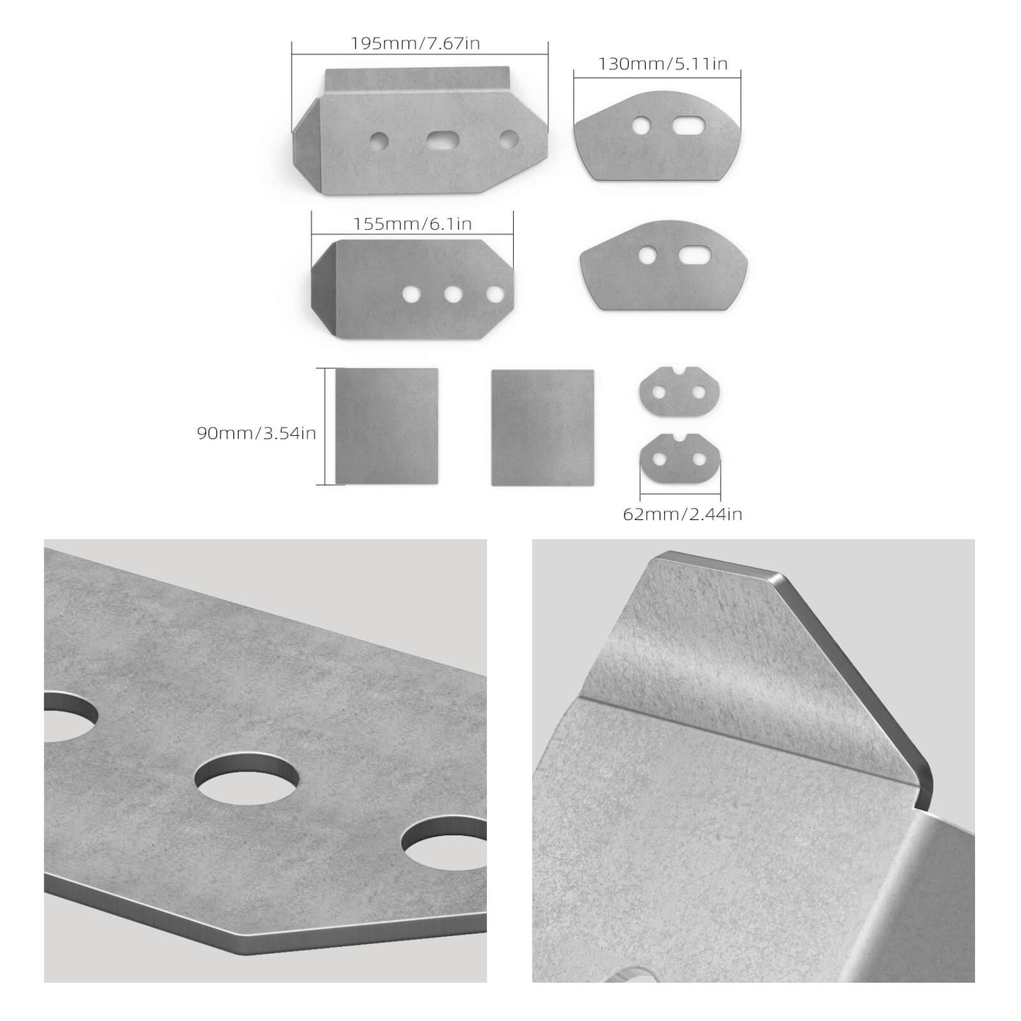 Rear Subframe/Chassis Reinforcement Plate Kit For BMW E46 320i 323i 325i 328i 330i