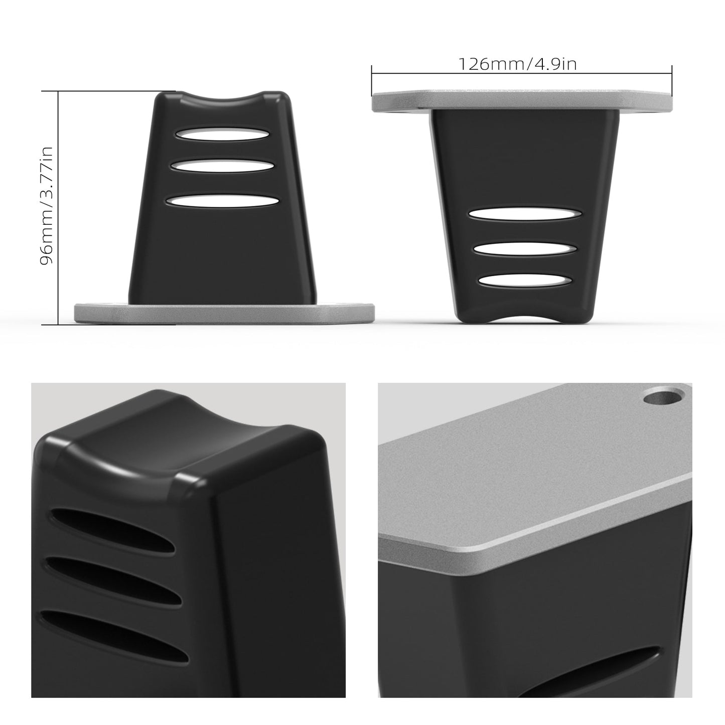 BEVINSEE Rear Suspension Bumper Stops For 4Runner FJ Cruiser