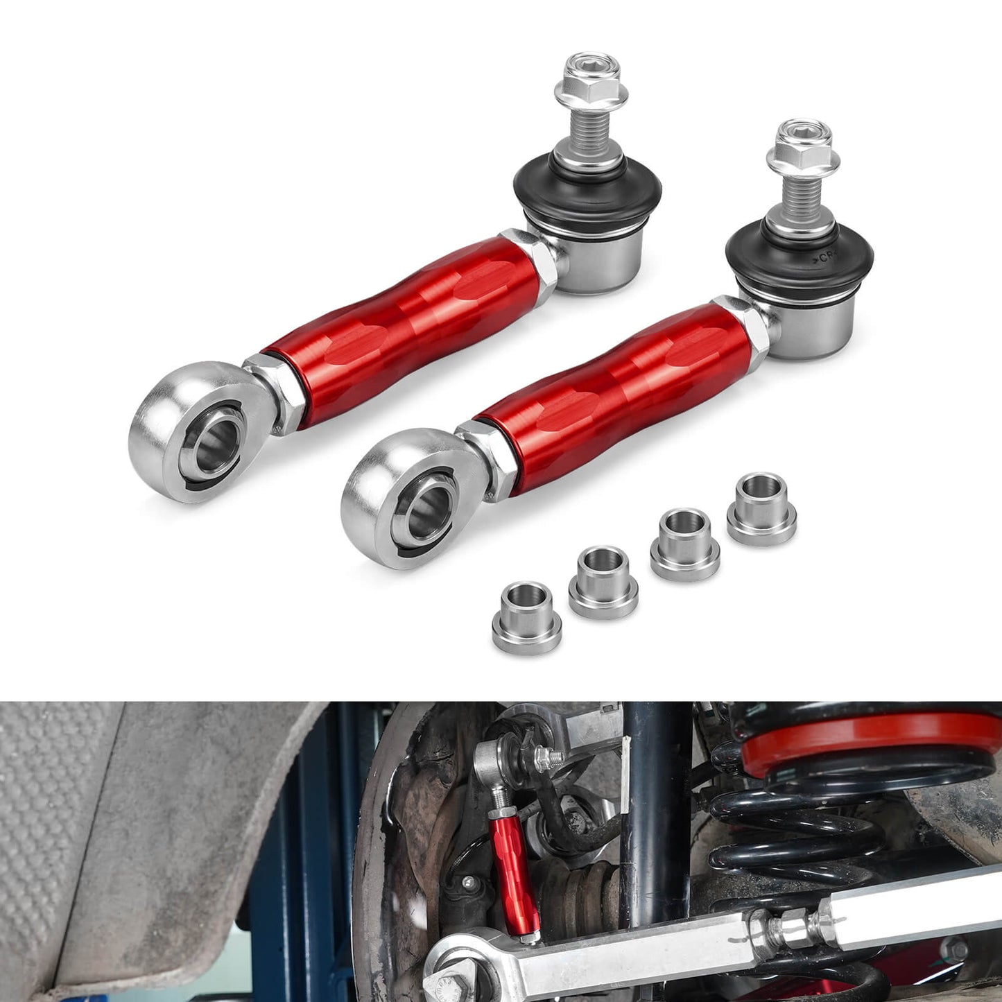 Adjustable Rear Sway Bar End Links For BMW E9X E8X