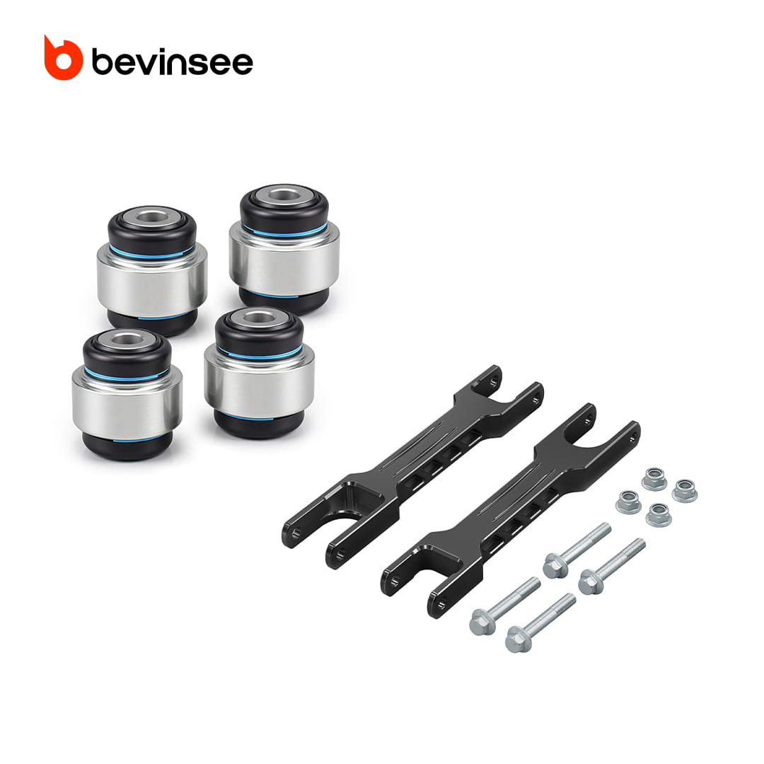 Aluminum Rear Trailing Arm Set & Bearings For BMW E82 E87 E88 E90 E92 M3 1M 335i 135i X1 E84