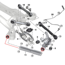 Aluminum Rear Trailing Arm Set & Bearings For BMW E82 E87 E88 E90 E92 M3 1M 335i 135i X1 E84