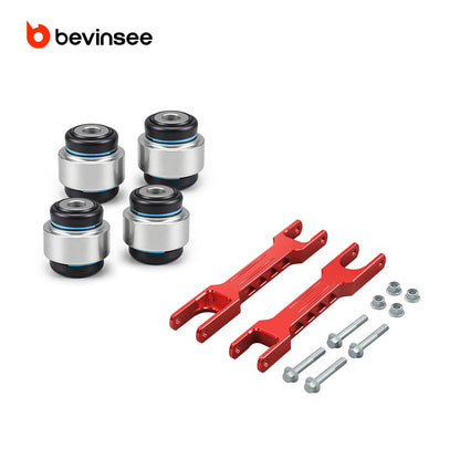 Aluminum Rear Trailing Arm Set & Bearings For BMW E82 E87 E88 E90 E92 M3 1M 335i 135i X1 E84