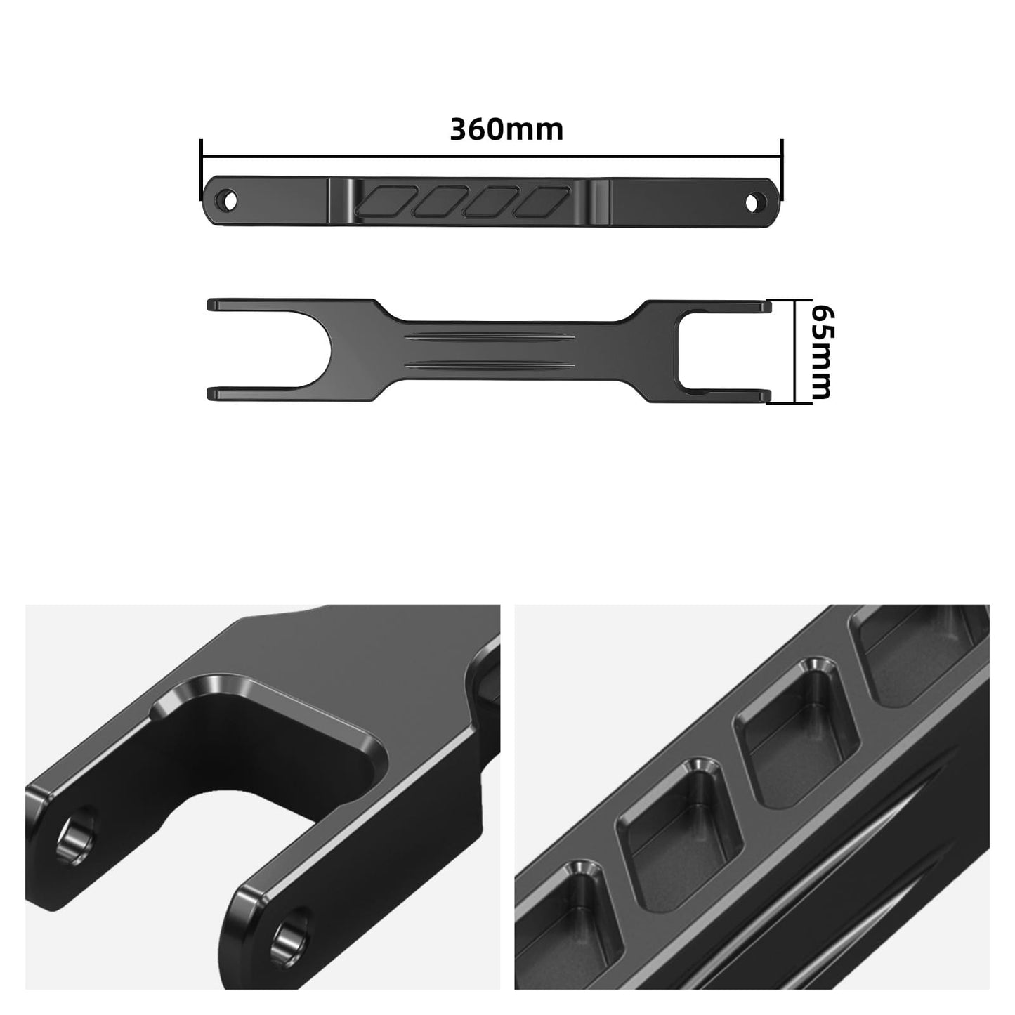 Aluminum Rear Trailing Arm Set & Bearings For BMW E82 E87 E88 E90 E92 M3 1M 335i 135i X1 E84