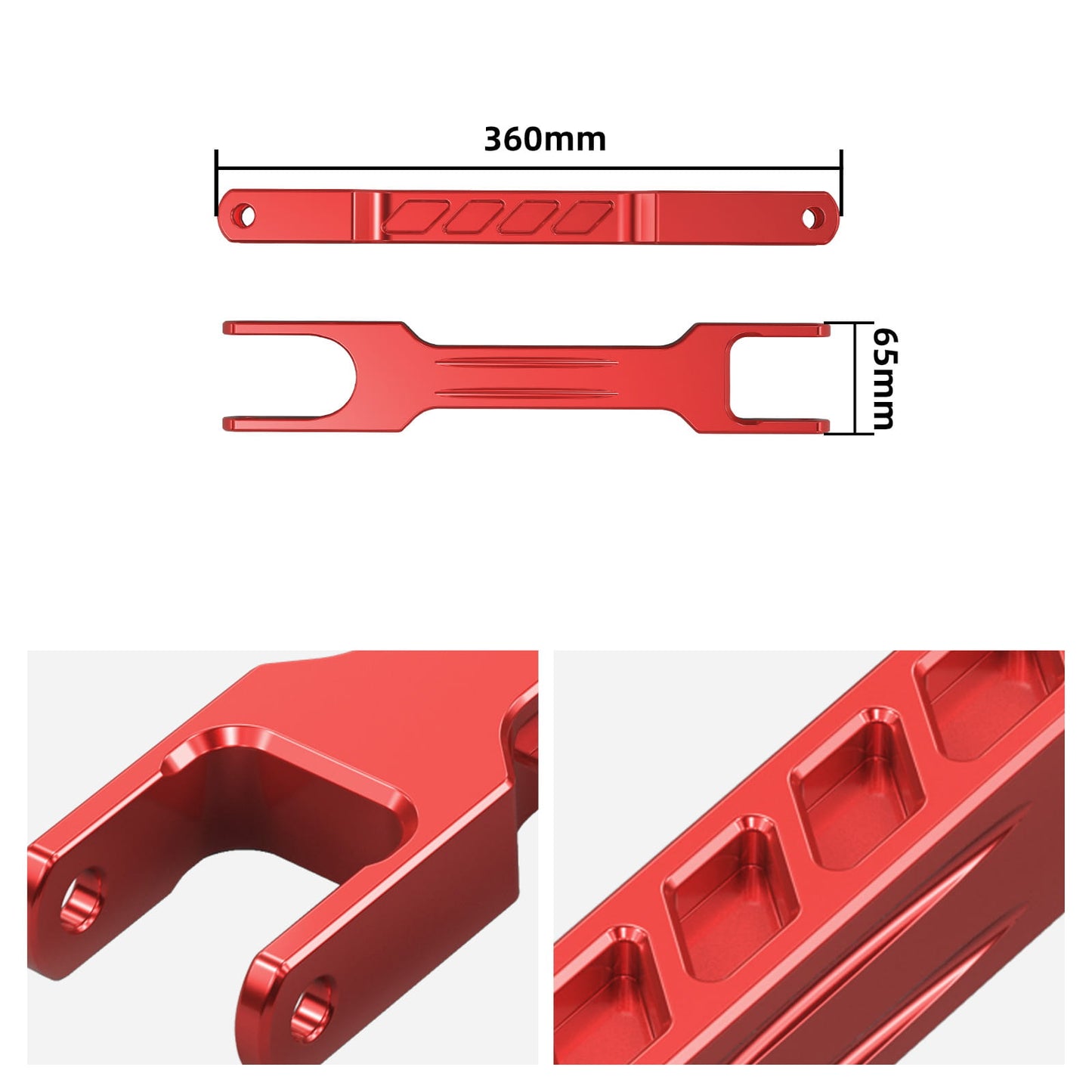 Aluminum Rear Trailing Arm Set & Bearings For BMW E82 E87 E88 E90 E92 M3 1M 335i 135i X1 E84