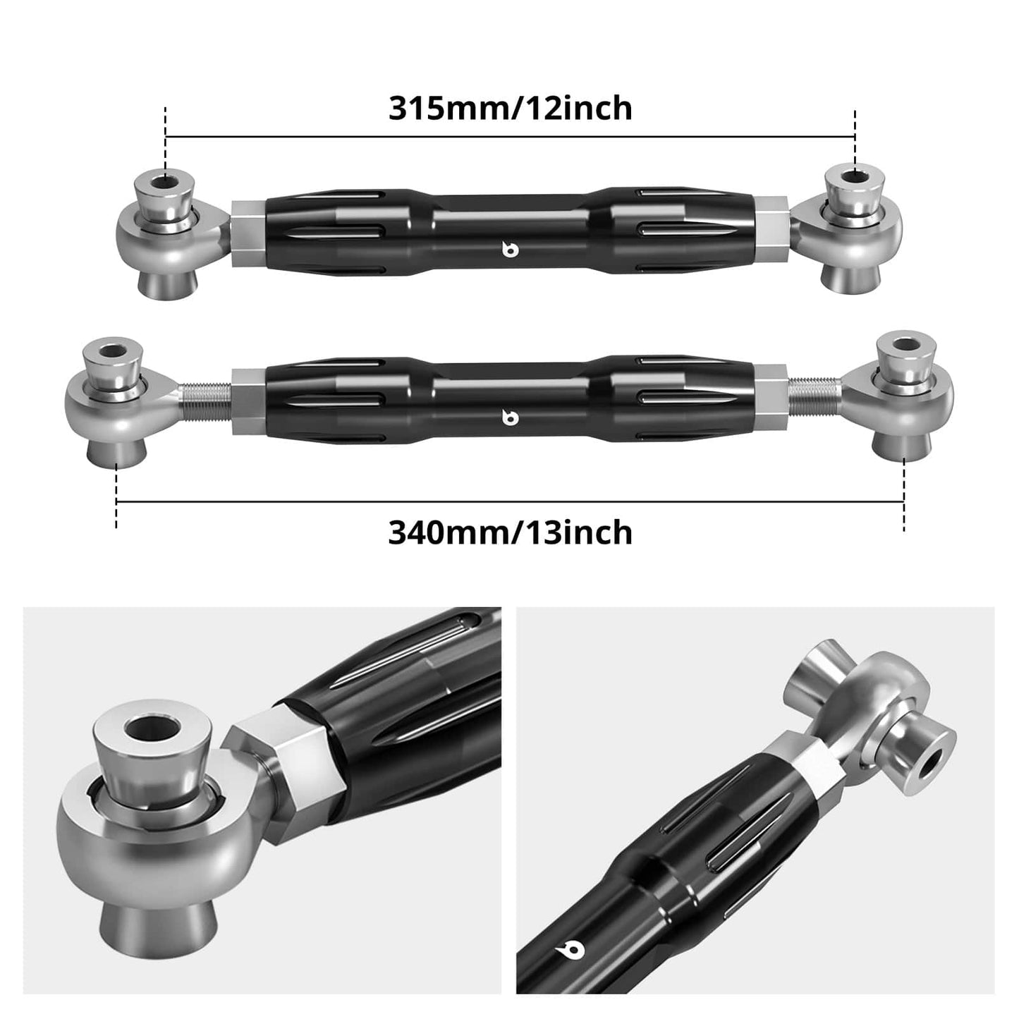 BEVINSEE Rear Upper Adjustable Control Arm For Toyota 4Runner 2010-2024
