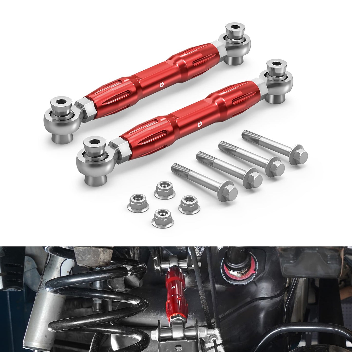 BEVINSEE Rear Upper Adjustable Control Arm For Toyota 4Runner 2010-2024