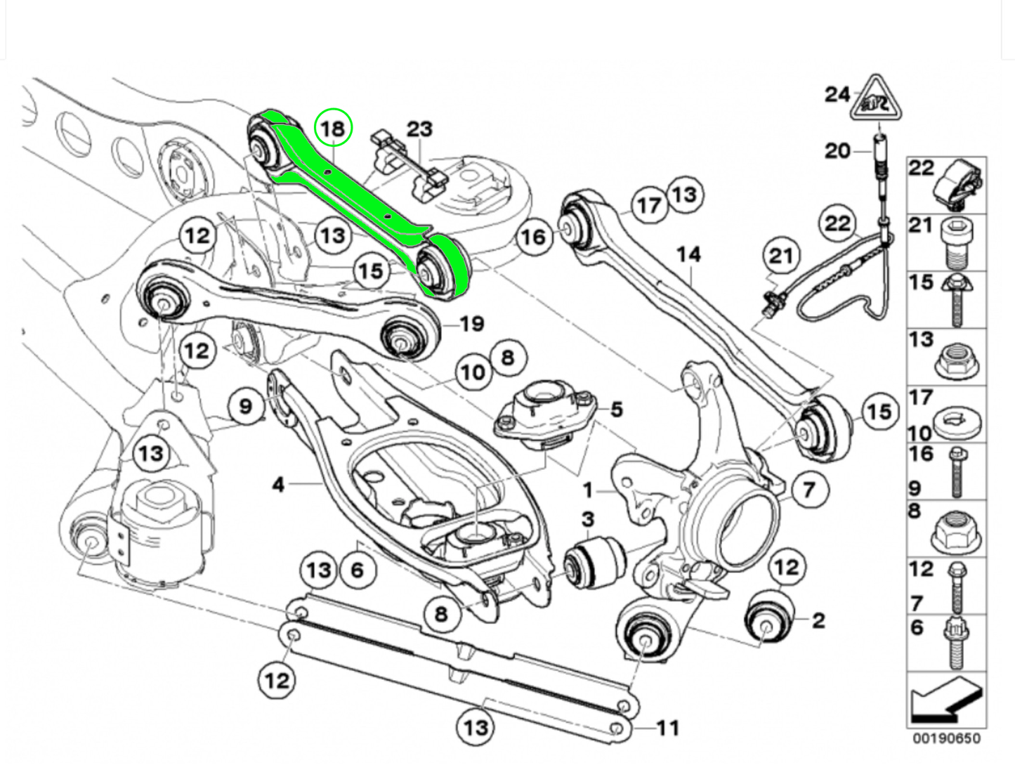Adjustable Rear Upper Camber Arms With Monoball For BMW E82 E88 E90 E92 E93