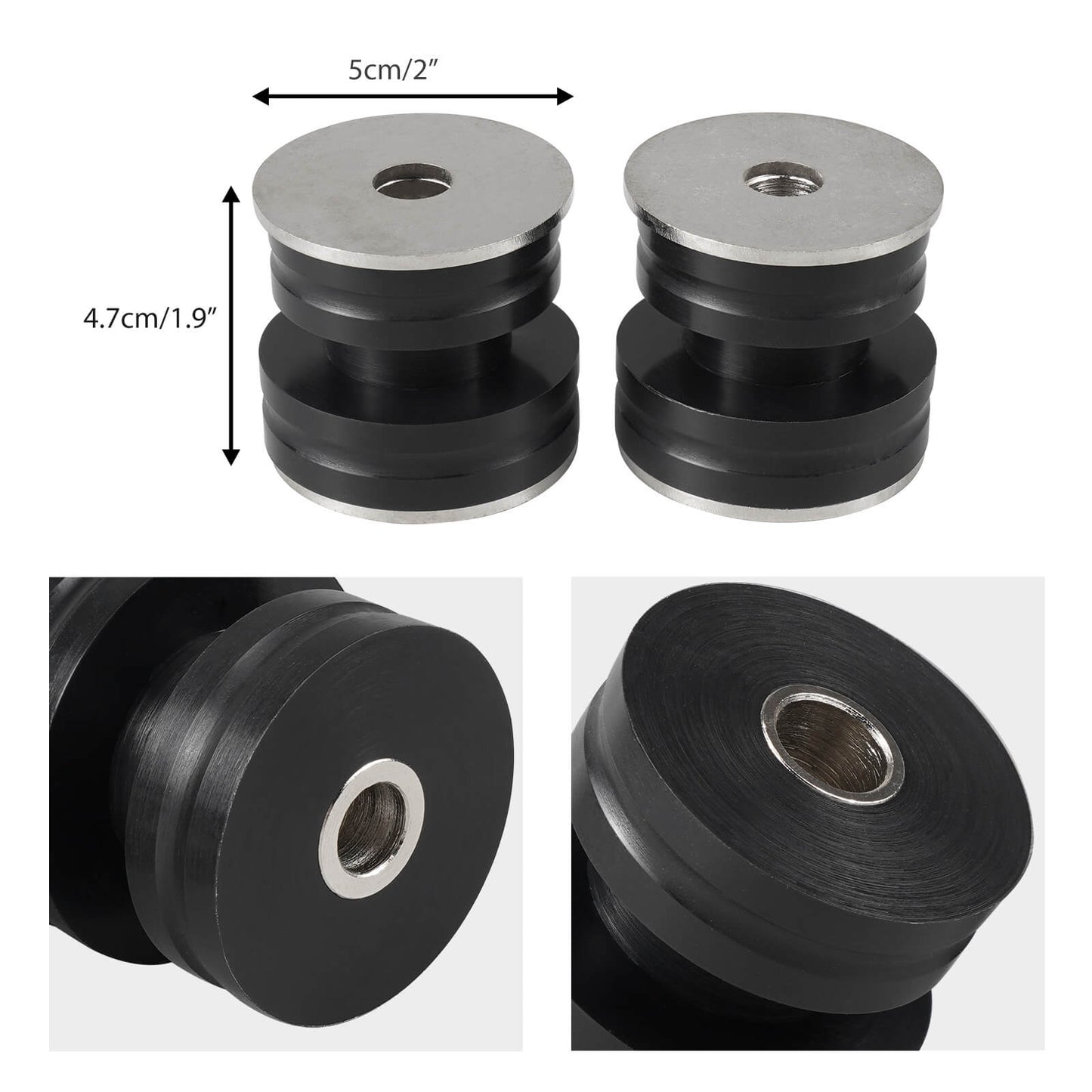 Rear Upper Shock Mount Polyurethane Bushings For BMW E8X E9X