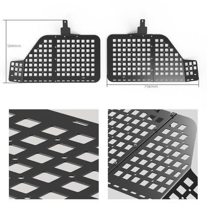 BEVINSEE Rear Window Storage Panel For Toyota 4Runner 2010-2024