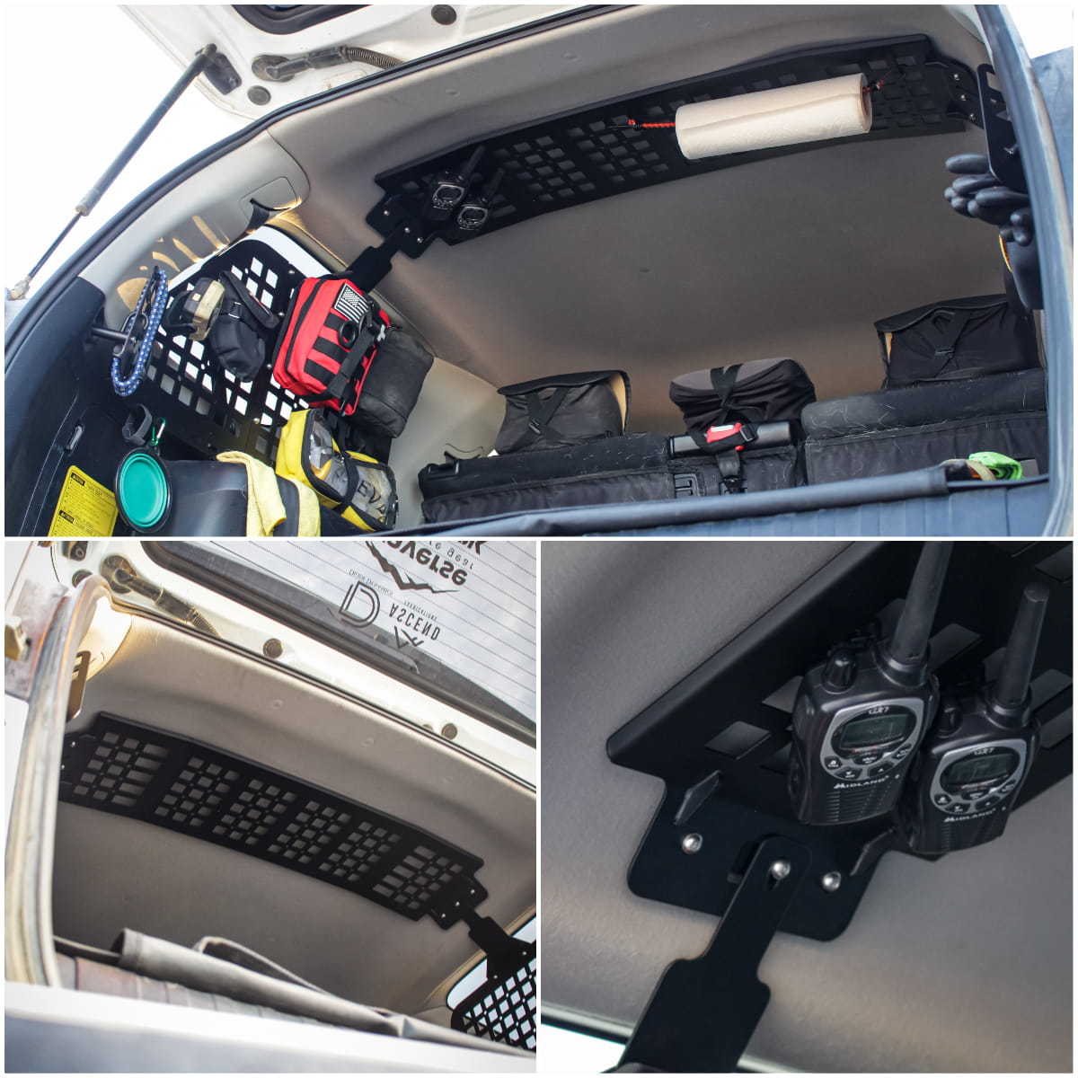 Rear Overhead Storage Panel & Window Storage Panel For 4Runner 2010-2024
