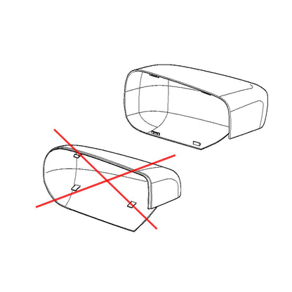 Left+Right Rearview Door Mirror Shell Cover Cap Case For BMW E39 E46 1997-2005