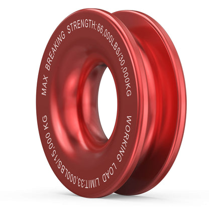 Recovery Pulley Ring 30000 KG for Soft Shackle and Winch Rope 4WD Recovery Gear 4x4 Offroad
