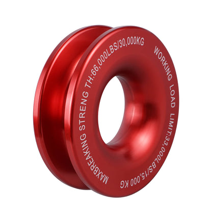 Recovery Pulley Ring 30000 KG for Soft Shackle and Winch Rope 4WD Recovery Gear 4x4 Offroad