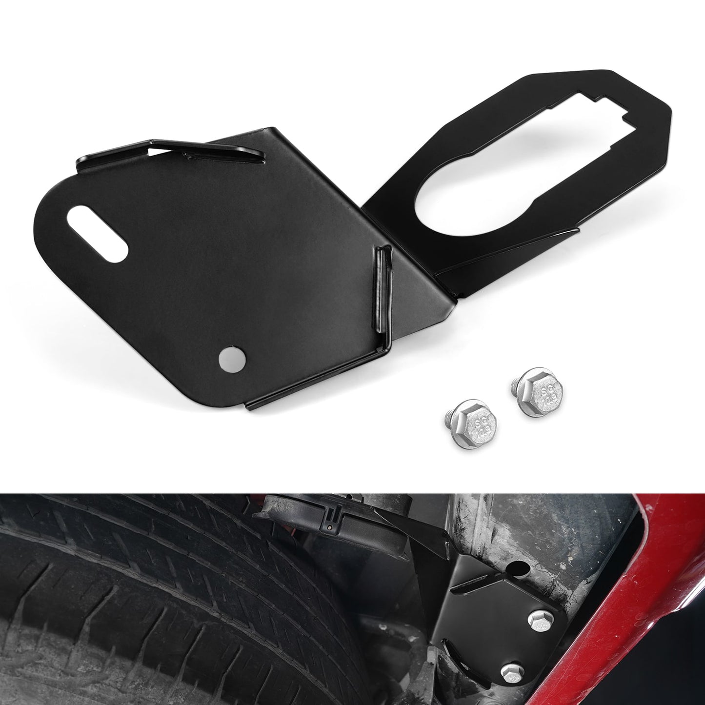 BEVINSEE Trailer Wiring Connector Relocation Bracket For Toyota 4Runner