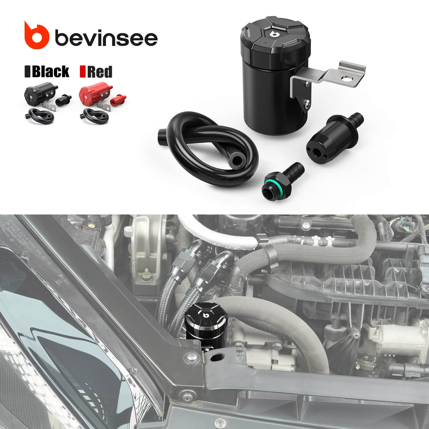 BEVINSEE Remote Washer Fill Kit For VW MK7 Golf R Audi S3 8V