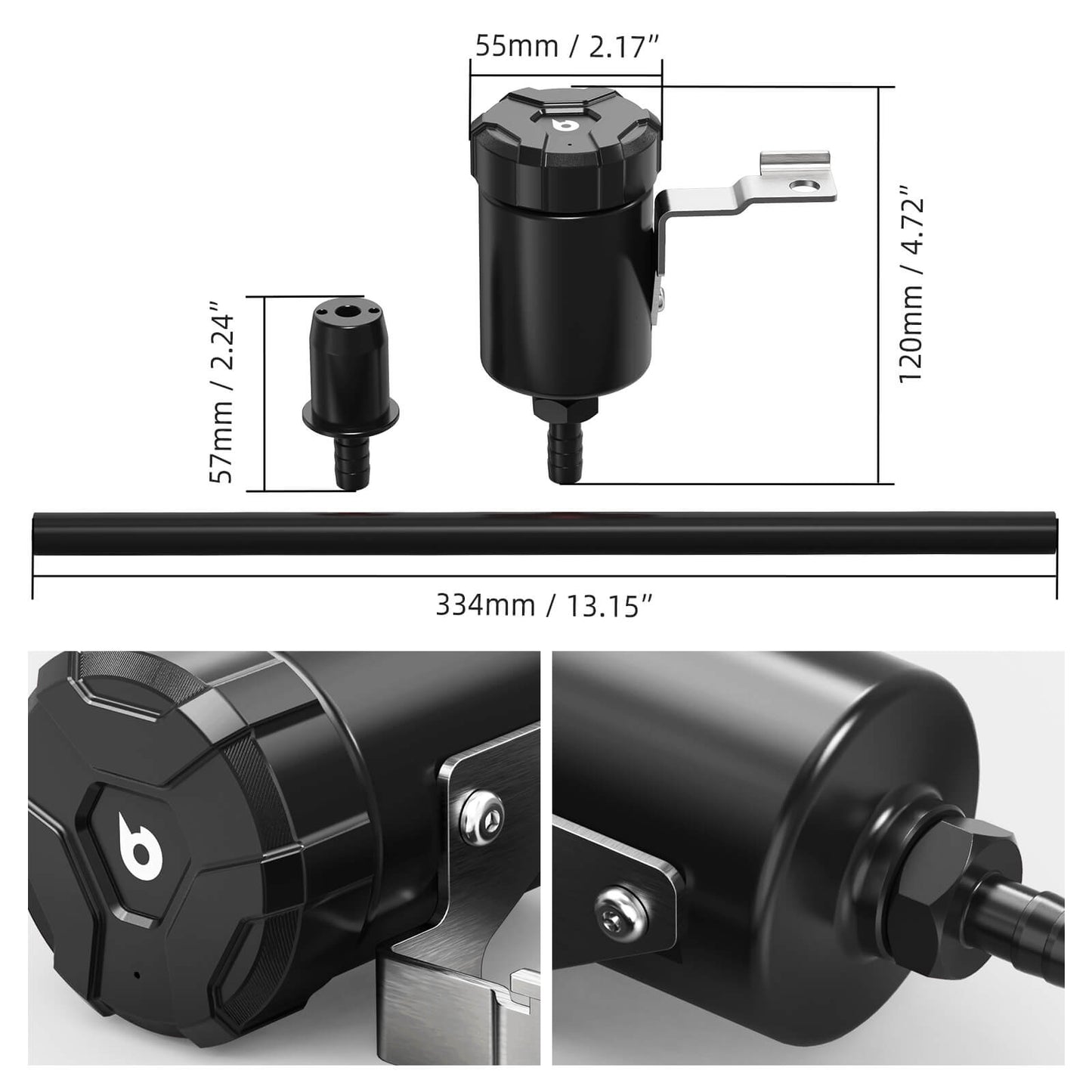 BEVINSEE Remote Washer Fill Kit For VW MK7 Golf R Audi S3 8V