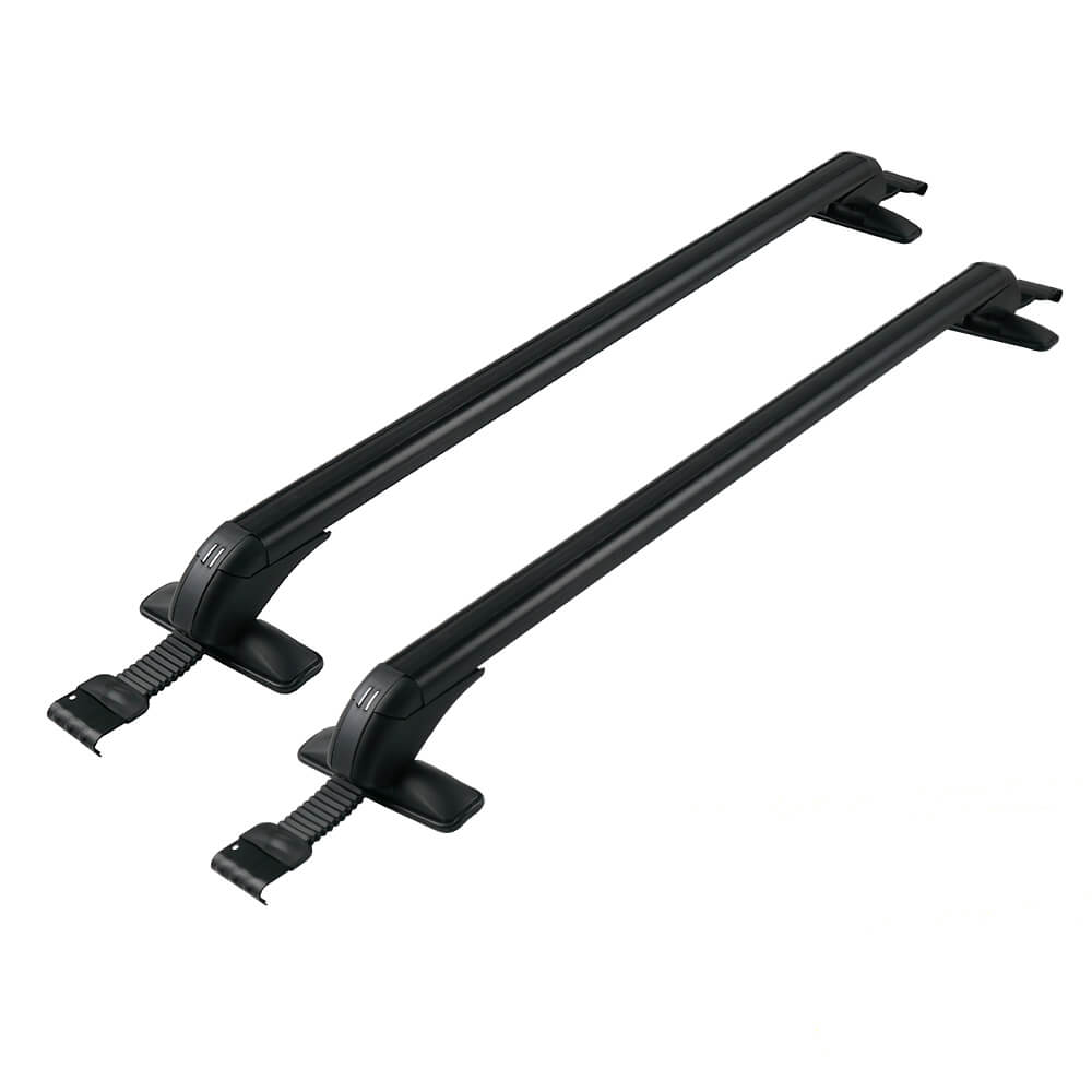 2 Pcs Roof Luggage Rack Black Aluminum Alloy+Nylon for Honda Civic 2006-2020