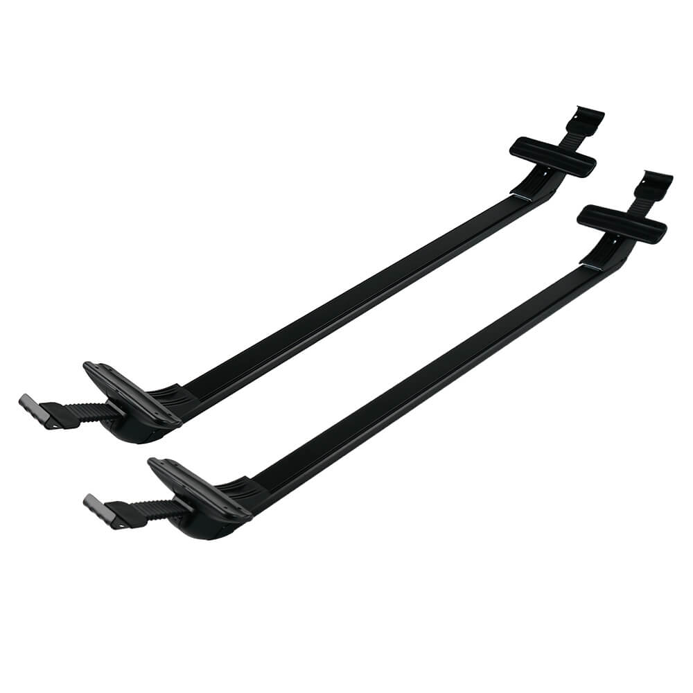 2 Pcs Roof Luggage Rack Black Aluminum Alloy+Nylon for Honda Civic 2006-2020