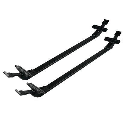 2 Pcs Roof Luggage Rack Black Aluminum Alloy+Nylon for Honda Civic 2006-2020