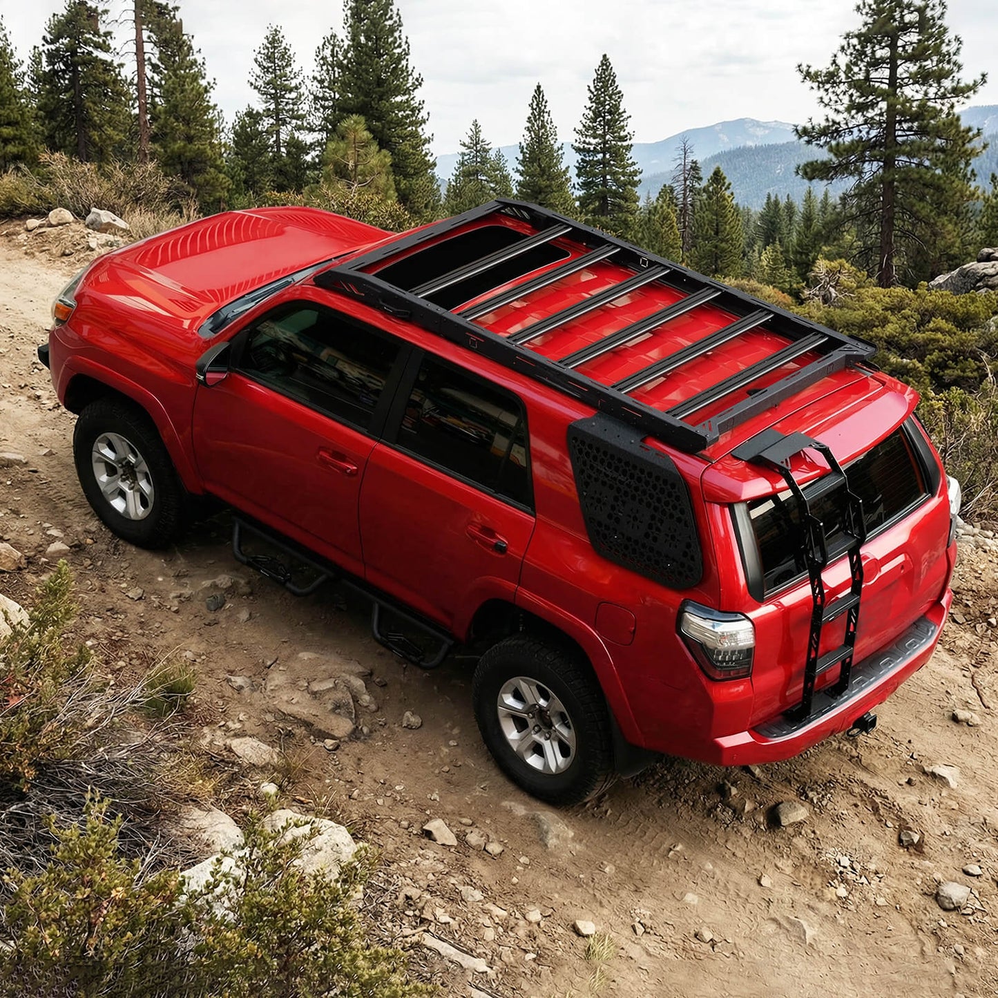 BEVINSEE Roof Rack Non-Drill For 4Runner 2014-2024