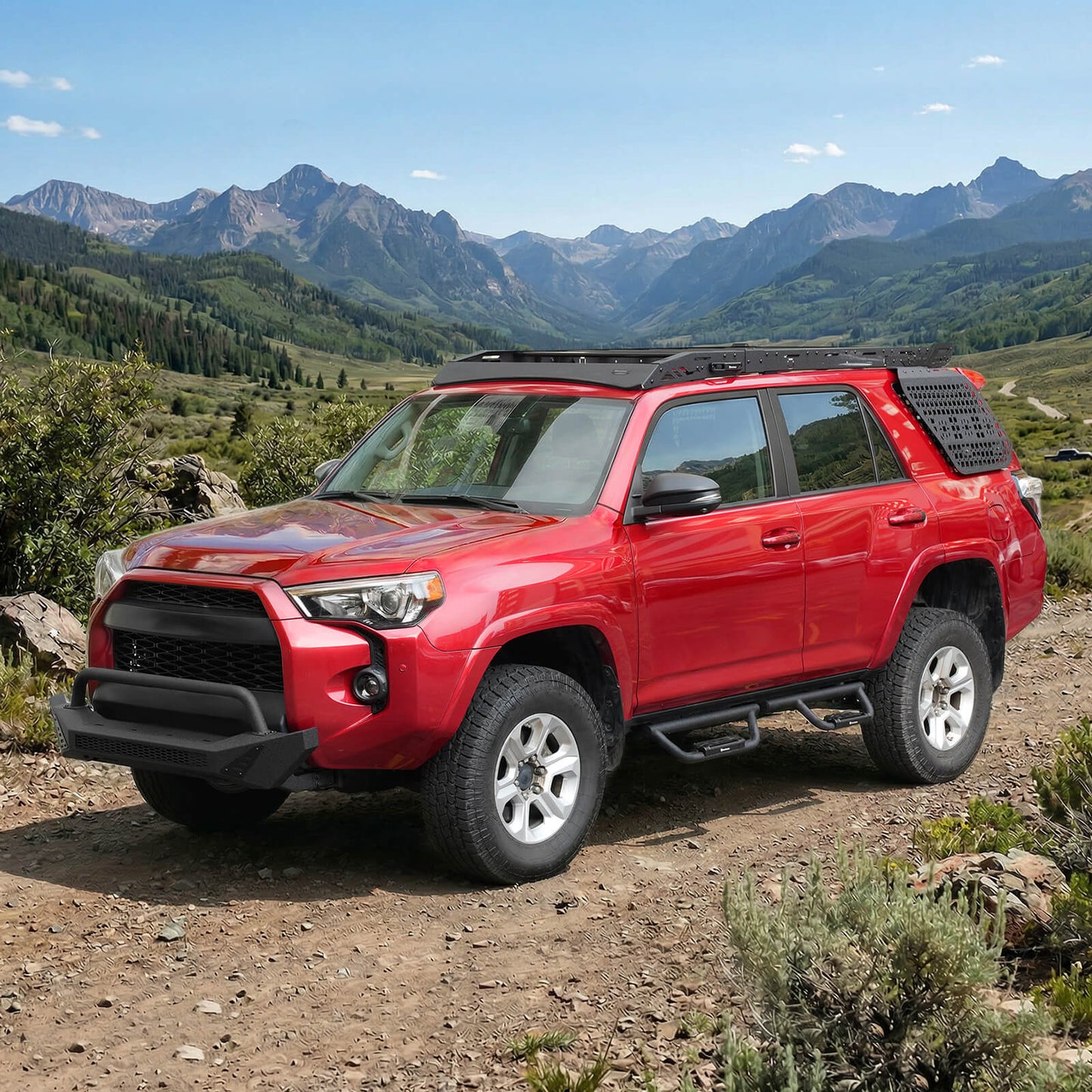 BEVINSEE Rugged Front Bumper For 4Runner 2010-2024