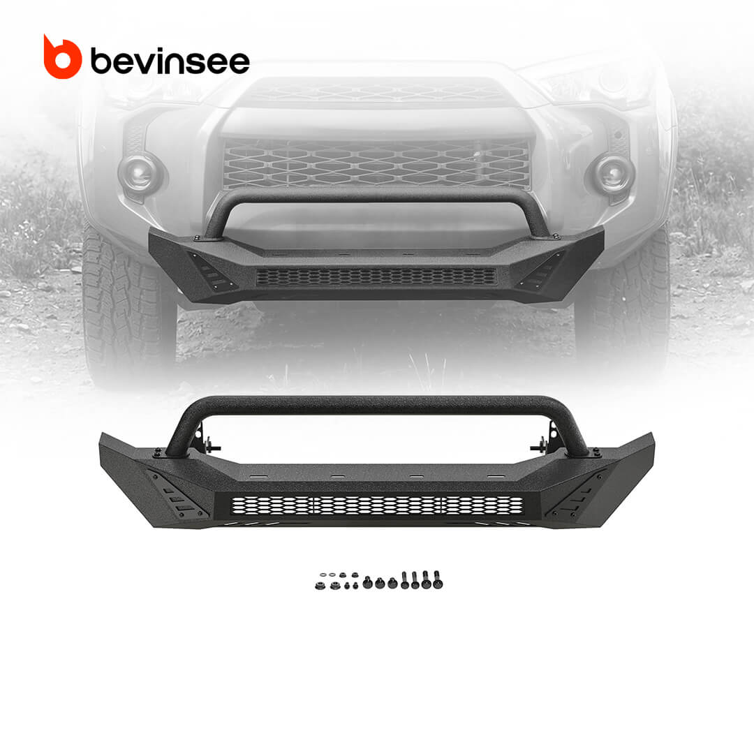 BEVINSEE Rugged Front Bumper For 4Runner 2010-2024