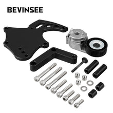 LS Sanden 508 A/C Compressor Bracket W/Tensioner Kit For Truck Spacing