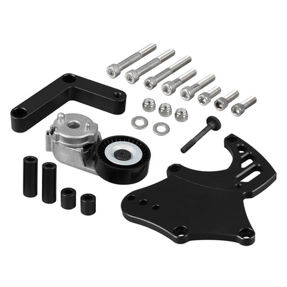 LS Sanden 508 A/C Compressor Bracket W/Tensioner Kit For Truck Spacing