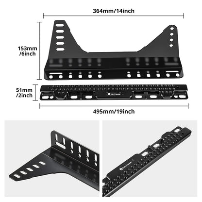 Aluminum Adjustable Seat Floor Mount Adapters & Seat Mounts For BMW E90 E92 E91 E82
