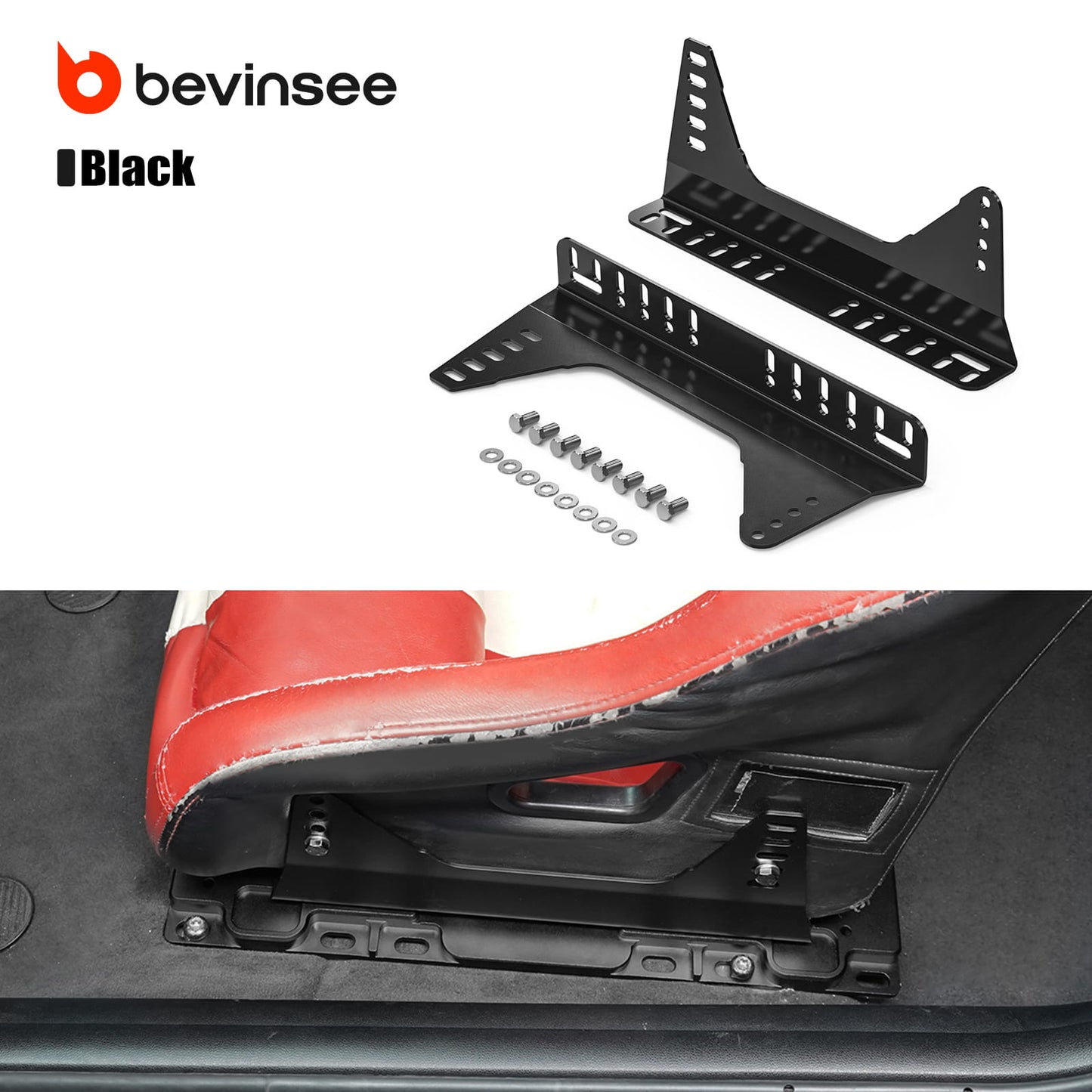 Aluminum Adjustable Seat Floor Mount Adapters & Seat Mounts For BMW E90 E92 E91 E82