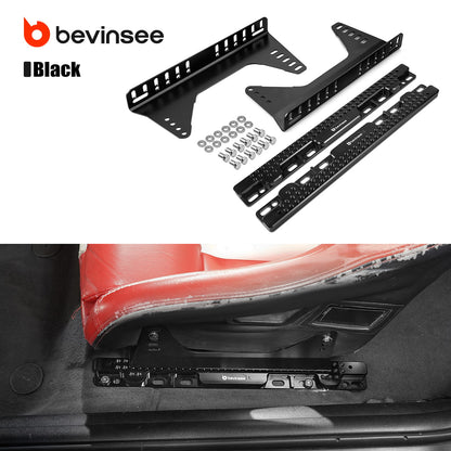 Aluminum Adjustable Seat Floor Mount Adapters & Seat Mounts For BMW E90 E92 E91 E82