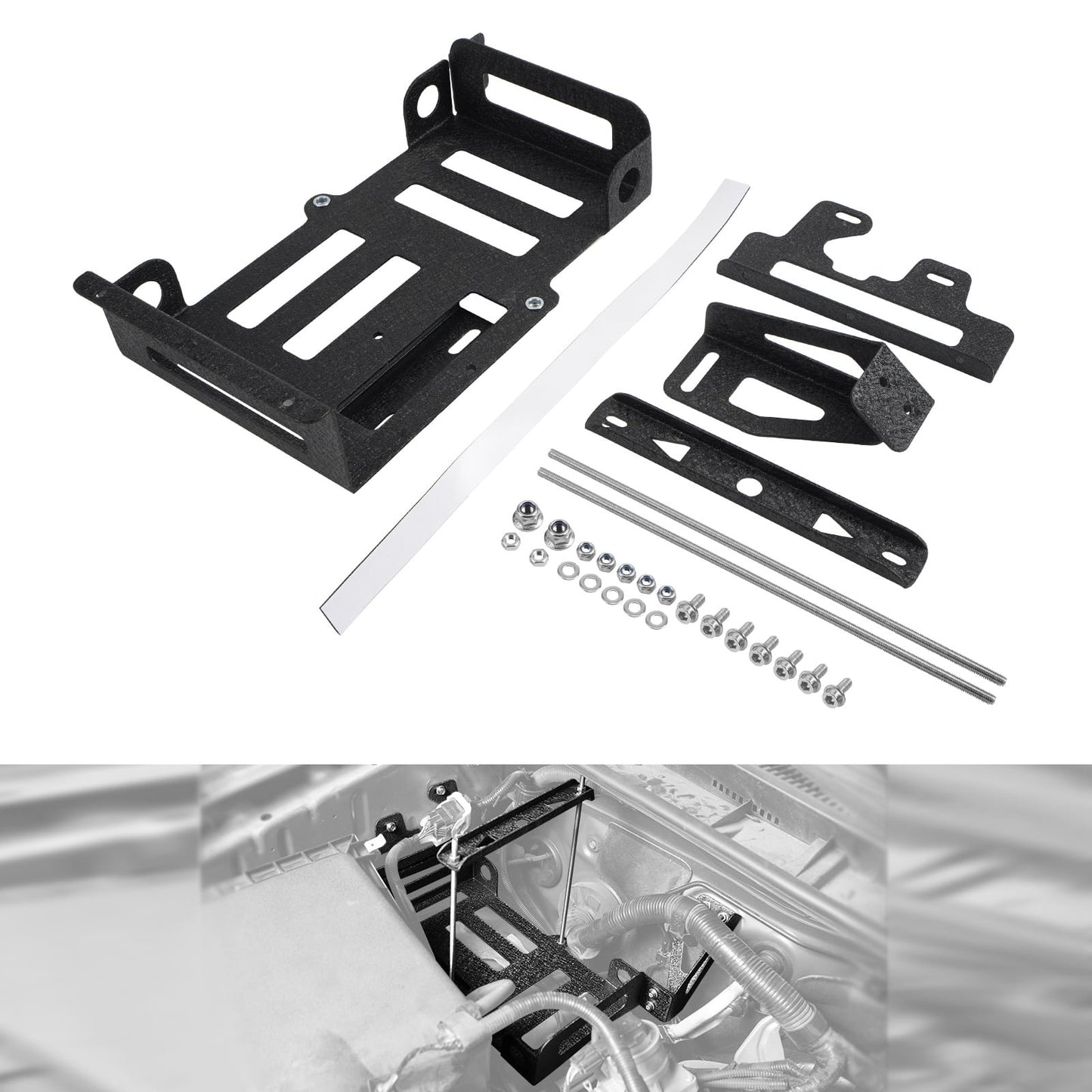 BEVINSEE Secondary Battery Box for Toyota 4Runner 2010-2023 5th Gen