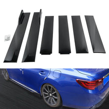 Universal Black Side Skirt Extension Rocker Splitters Diffuser Lip