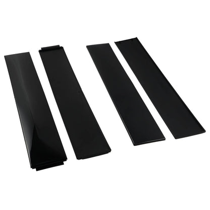 Universal Black Side Skirt Extension Rocker Splitters Diffuser Lip