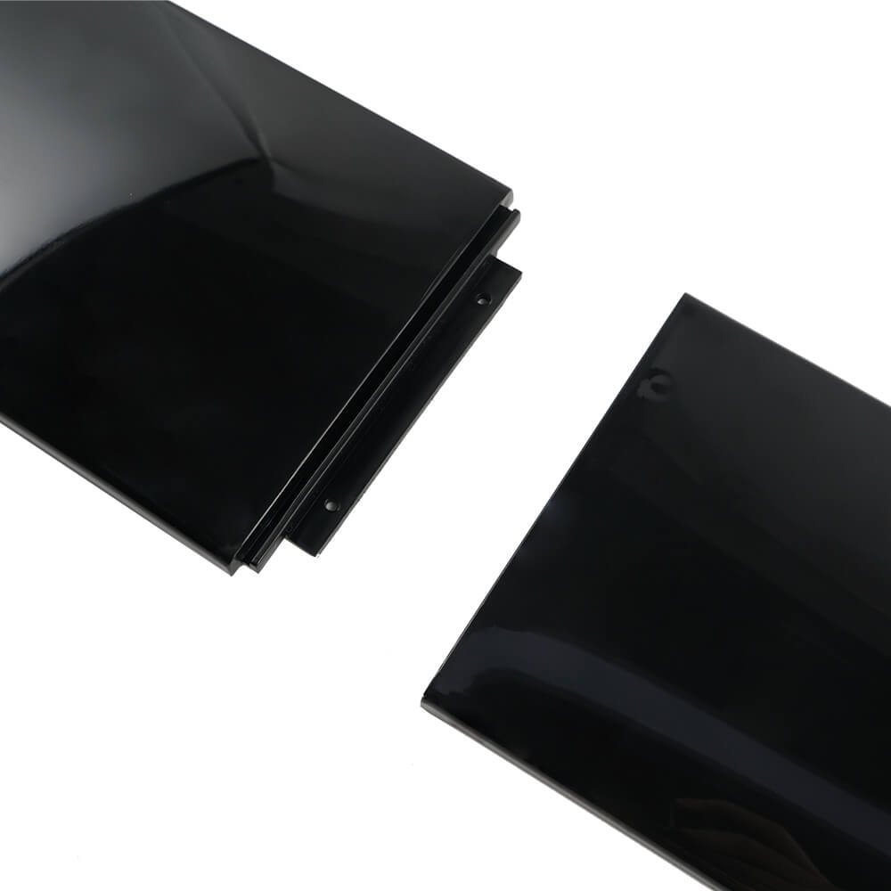 Universal Black Side Skirt Extension Rocker Splitters Diffuser Lip