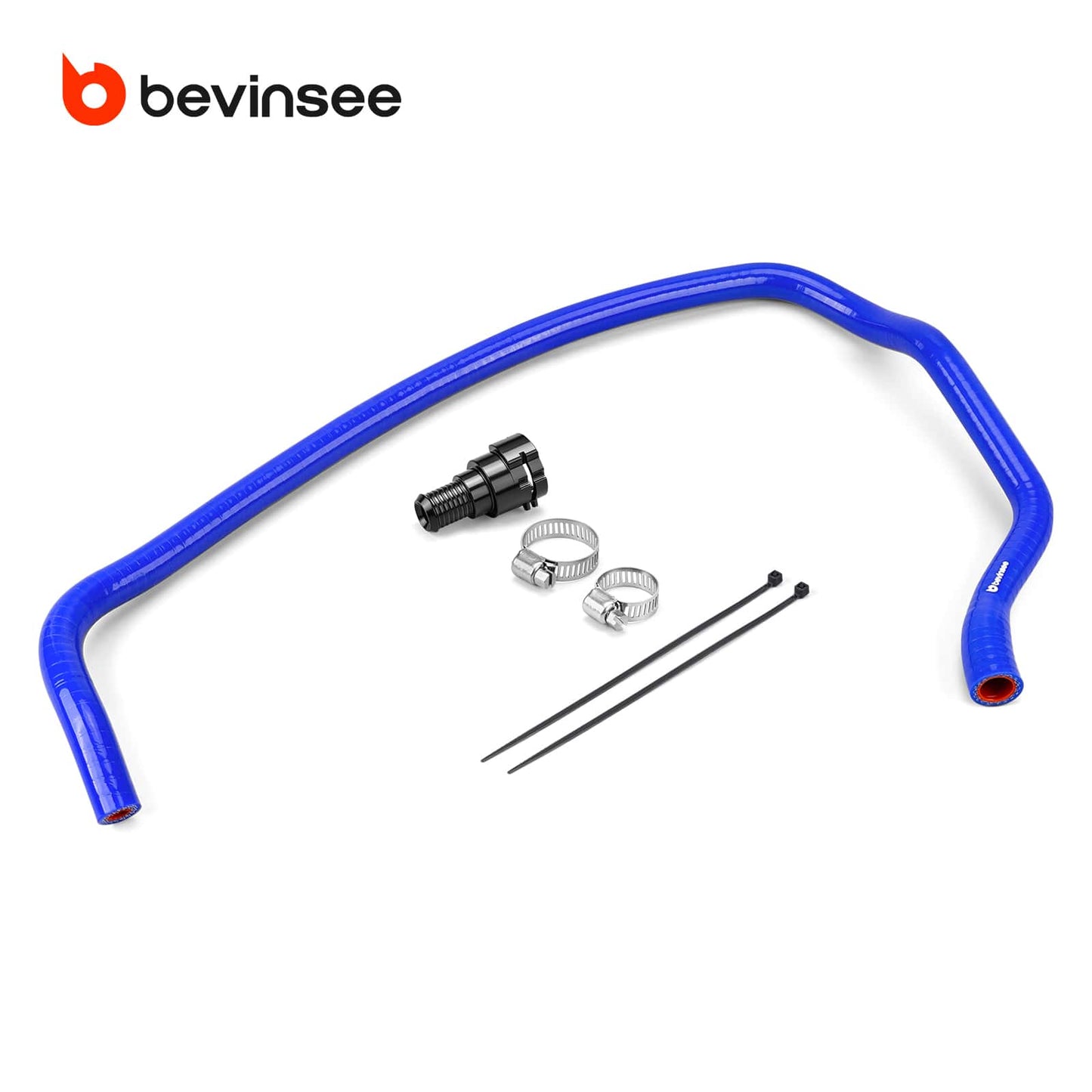 Silicone Coolant Expansion Tank Hose With Aluminum Flange For BMW E90 E92